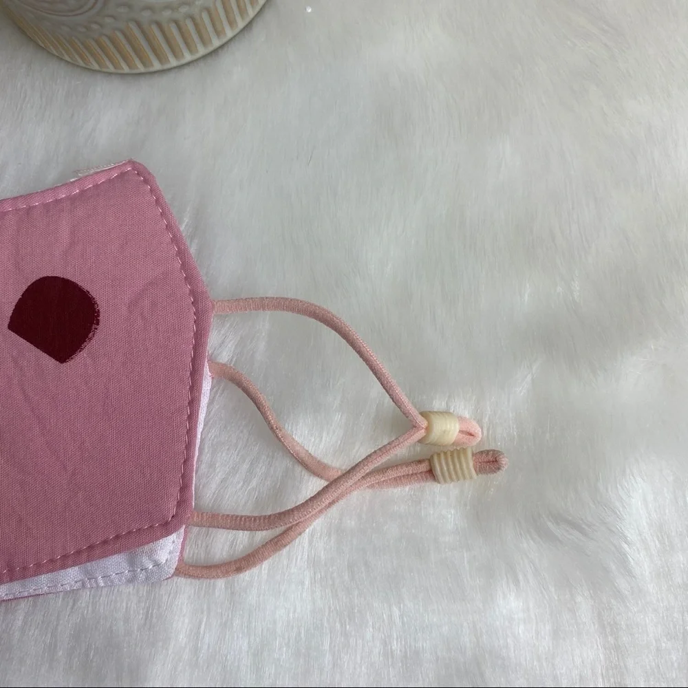 KIDS CUTE PINK CAT COTTON FACE MASK‎